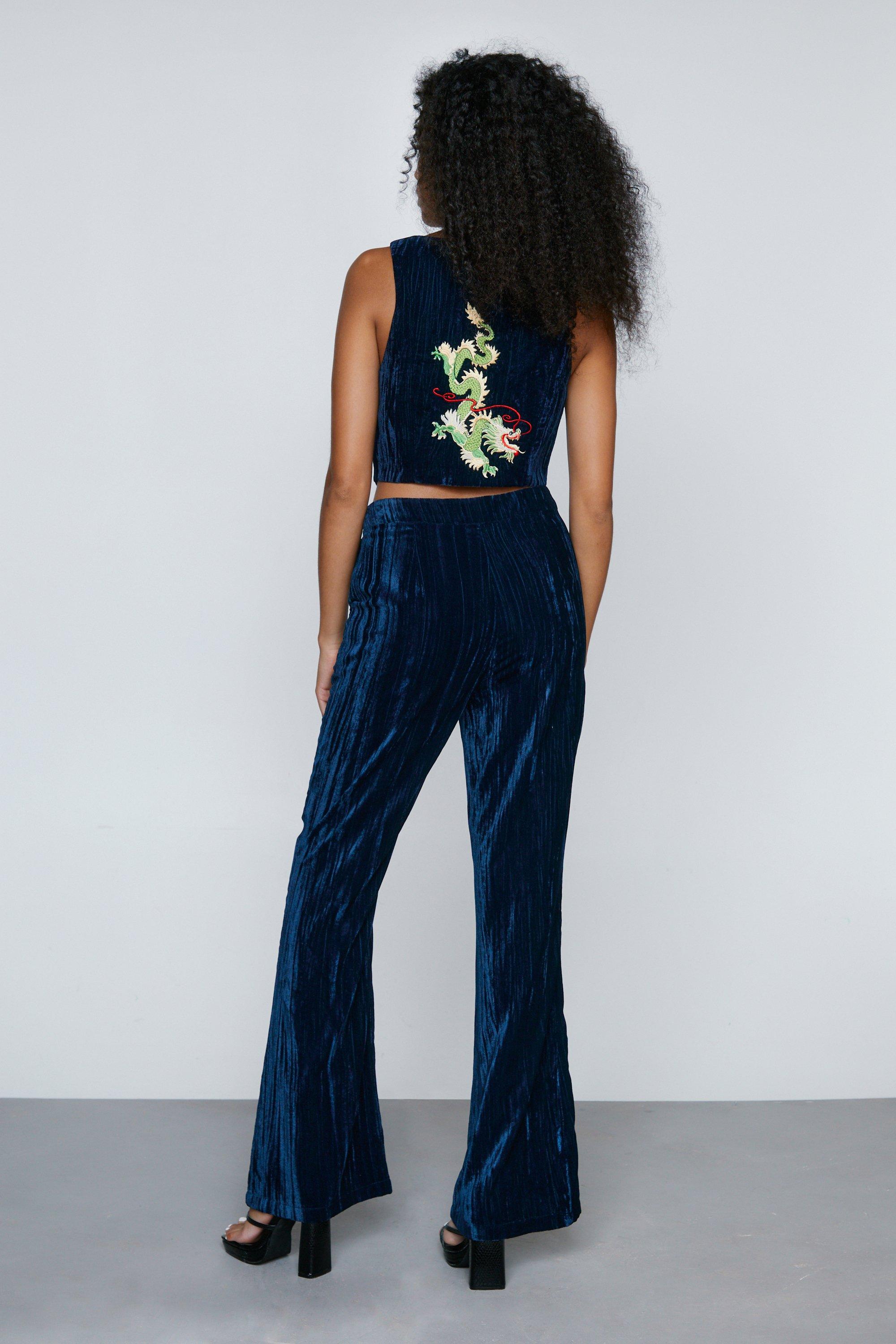 Blue velvet 2024 bell bottoms